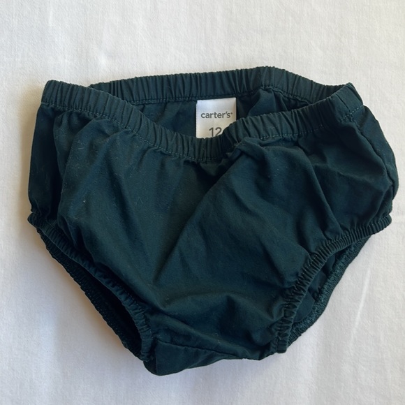 Carter's Baby Girl's Green Velvet Holiday Party Dress Size 12 Months - Picture 6 of 9